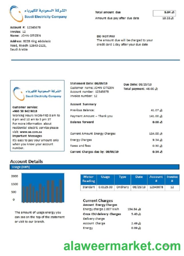 Saudi Arabia Saudi Electricity Company electri